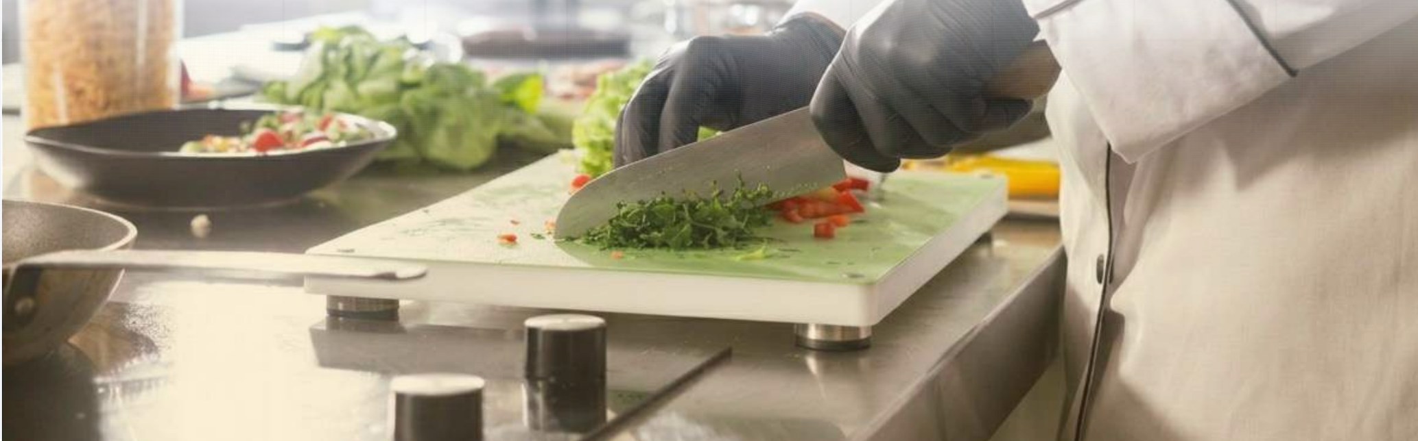 Culinary team preparing meals