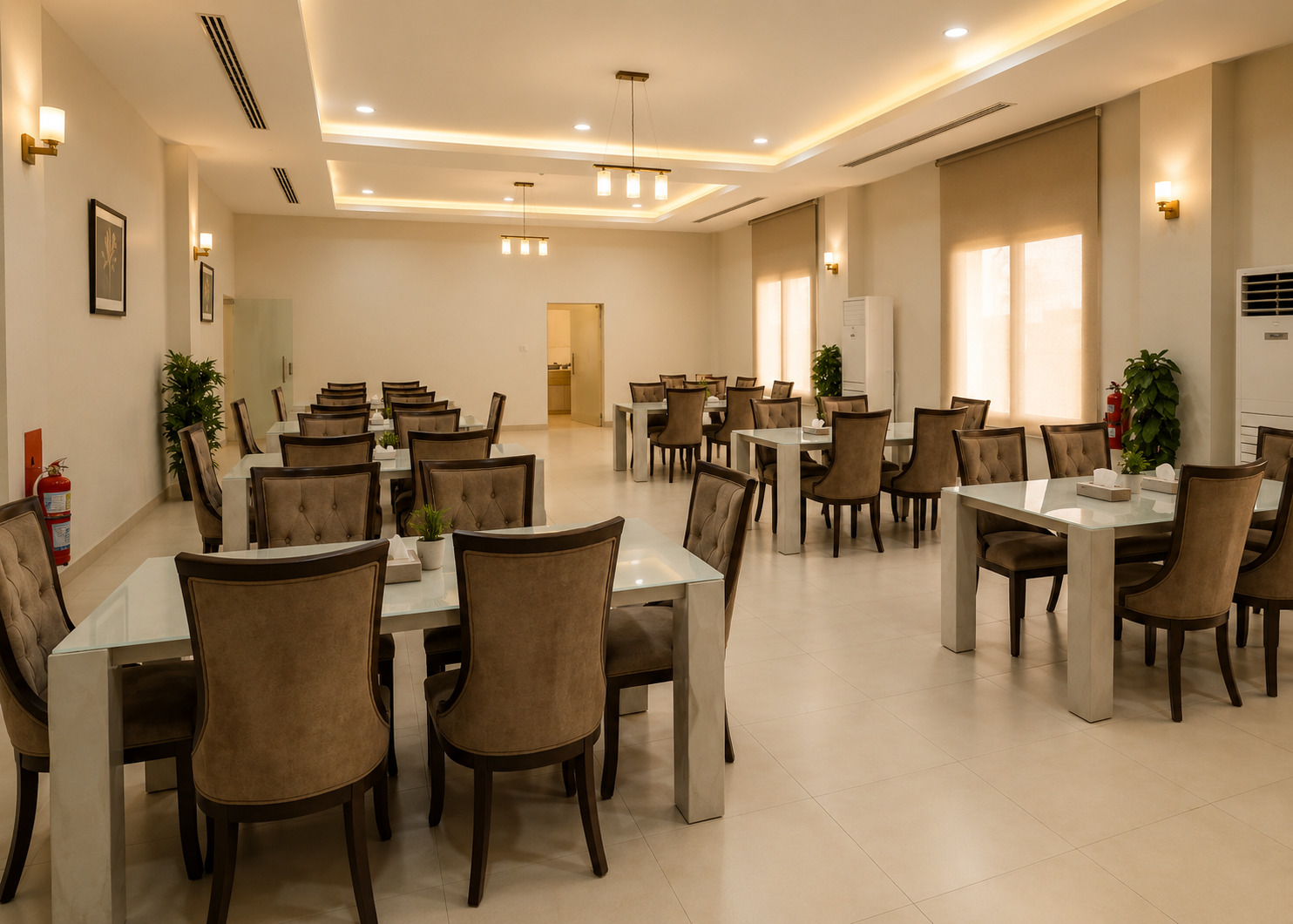Dining hall for staff accommodation