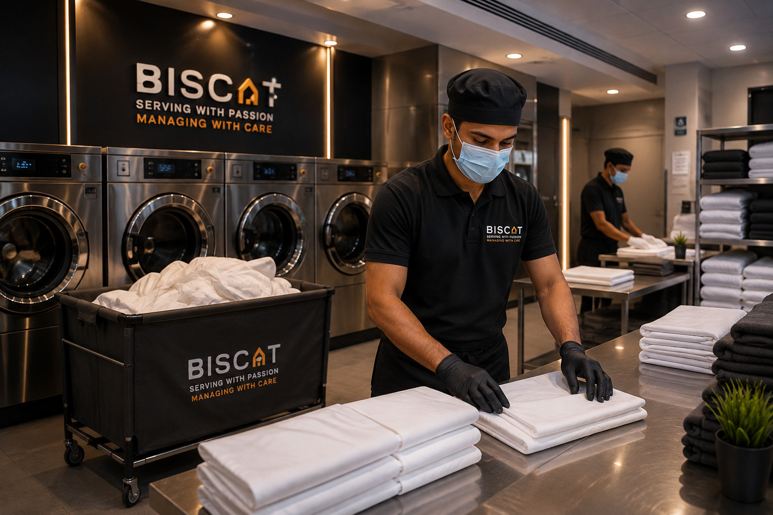 Industrial laundry facility