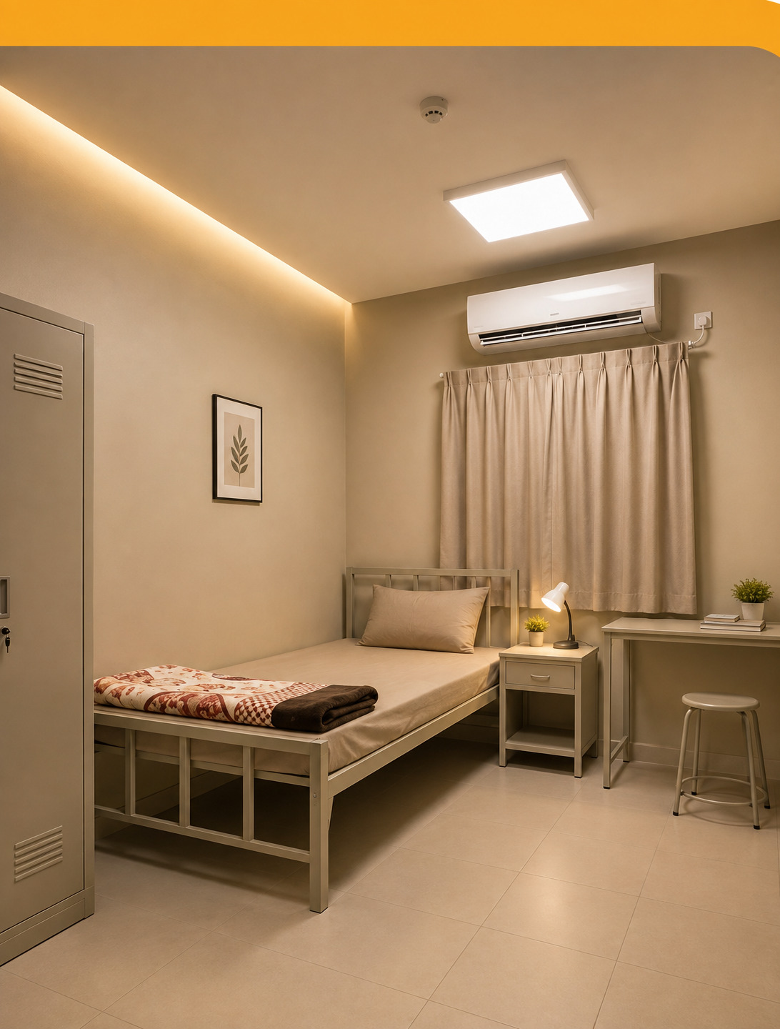 Furnished accommodation room
